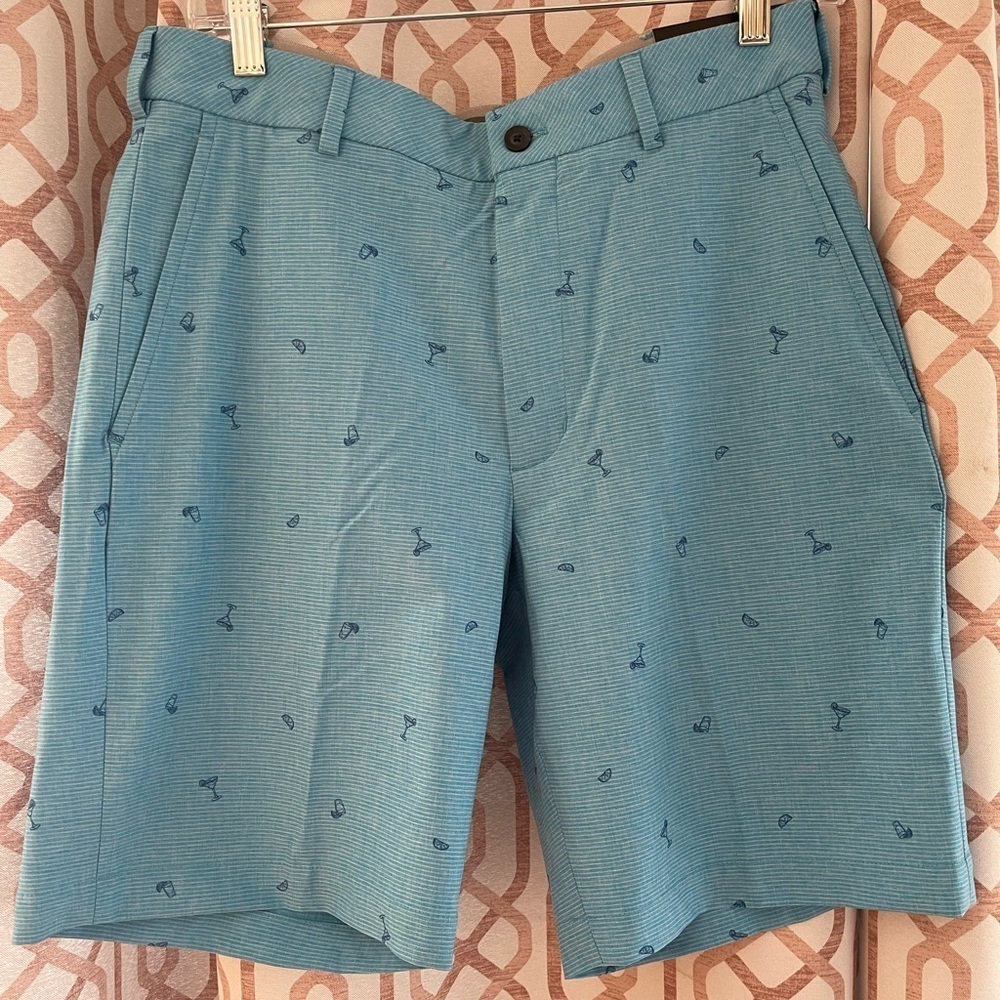Walter Hagen Blue Flat Front Shorts